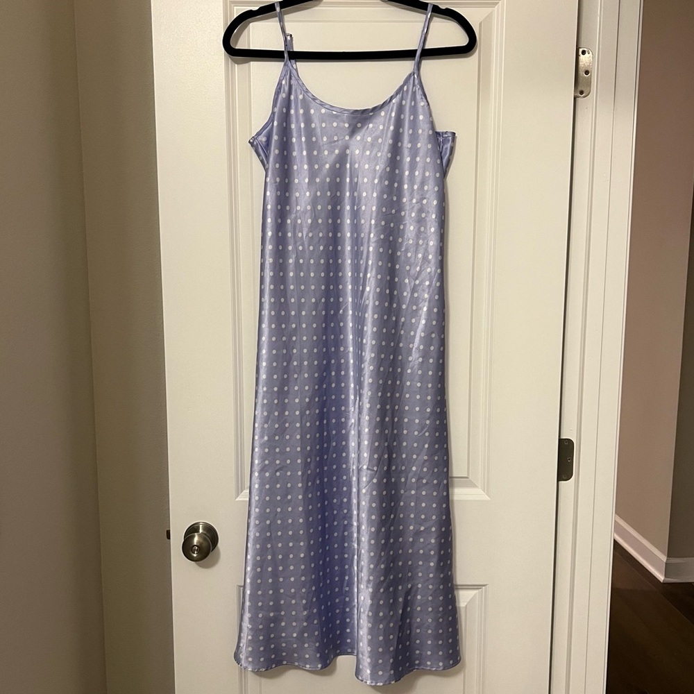Purple slip dress